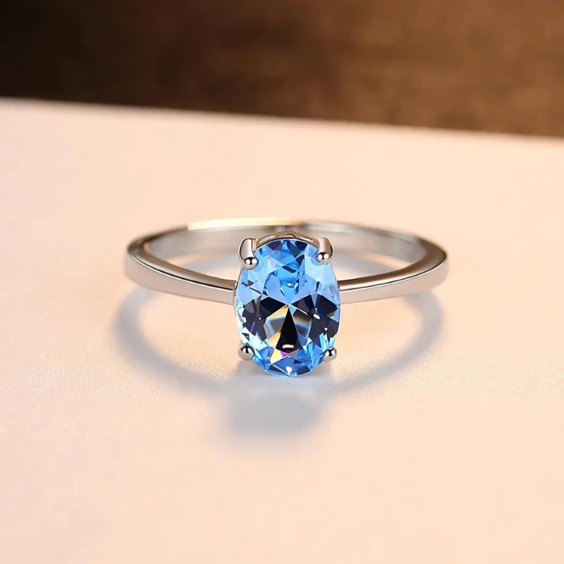 Bague De Mariage Pour Femme En Topaz Élégante 2 Bague De Mariage Pour Femme En Topaz Élégante – Image 2