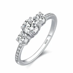 Bague De Promesse En Zircon Pour Femme