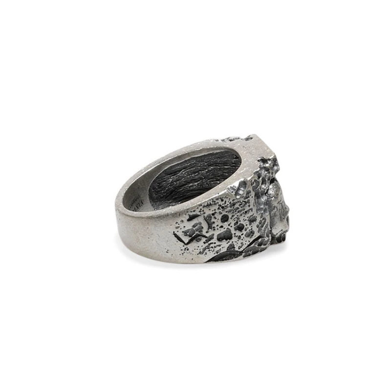 Bague De Tête De Mort Luxe En Argent 4 Bague De Tête De Mort Luxe En Argent – Image 4