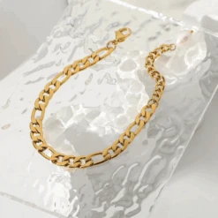 Bracelet Acier Inoxydable Femme : Glamour Minimaliste -Samfuryus Soldes Boutique Bracelet Acier Femme Glamour Minimaliste