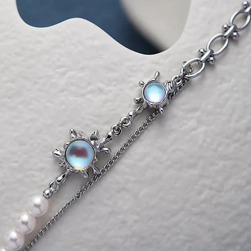 Bracelet Argent Femme: Perle Métallique 4 Bracelet Argent Femme: Perle Métallique – Image 4