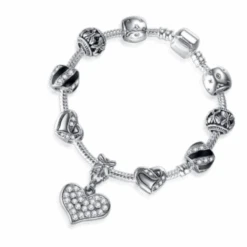 Bracelet Argent Femme: Style Authentique -Samfuryus Soldes Boutique Bracelet Argent Femme Style Authentique 2