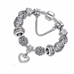 Bracelet Argent Femme: Touche De Raffinement -Samfuryus Soldes Boutique Bracelet Argent Femme Touche de Raffinement 2