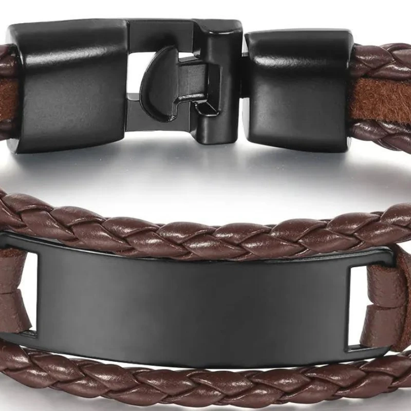 Bracelet Cuir Homme : Chic Intemporel 2 Bracelet Cuir Homme : Chic Intemporel – Image 2