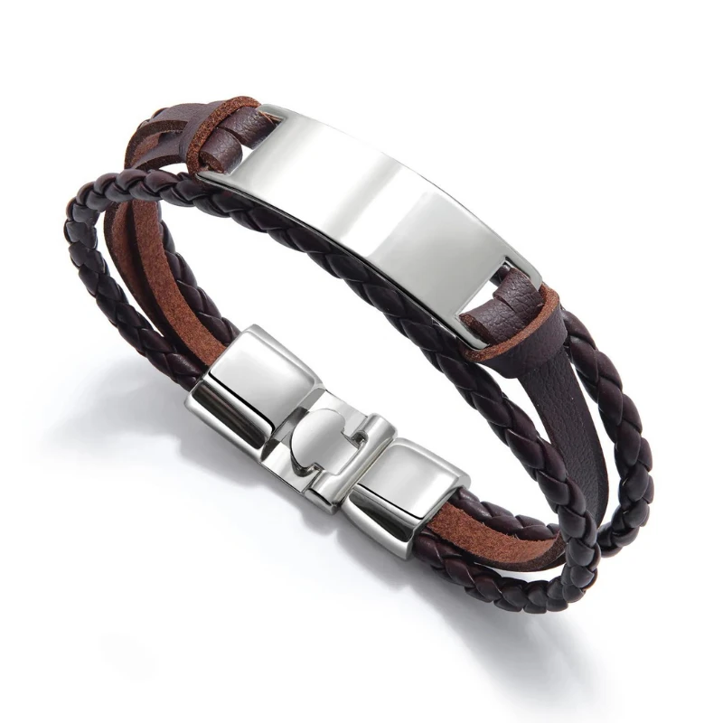 Bracelet Cuir Homme : Tendance Et Épuré 2 Bracelet Cuir Homme : Tendance Et Épuré – Image 2