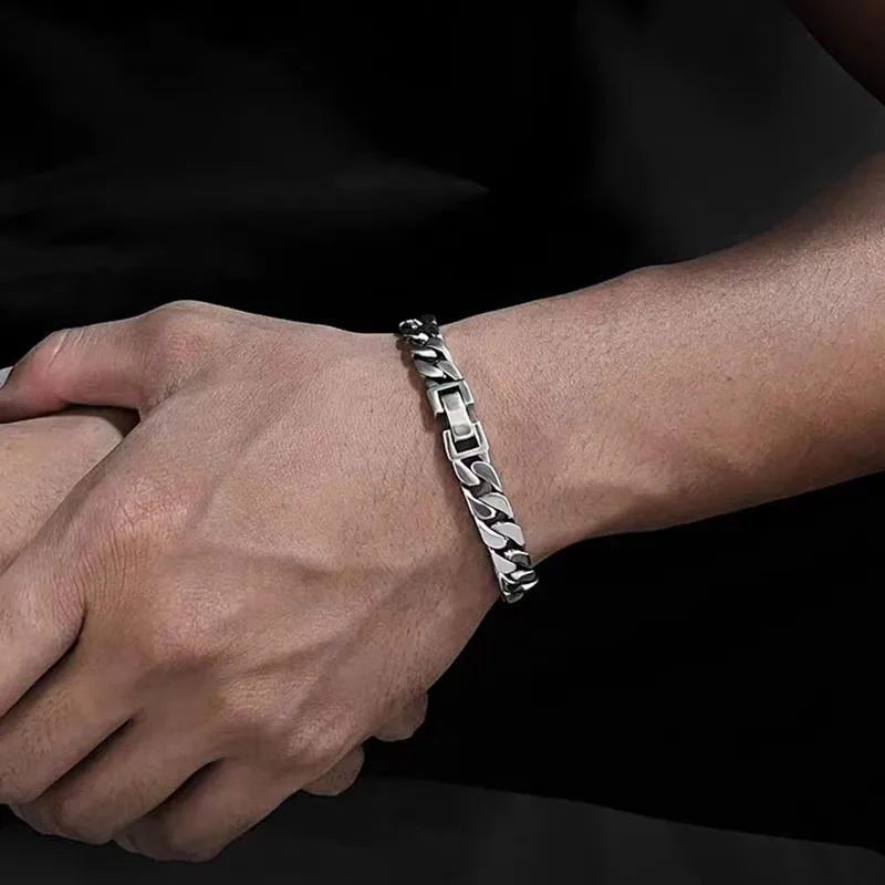 Bracelet Homme Argent Artistique 2 Bracelet Homme Argent Artistique – Image 2