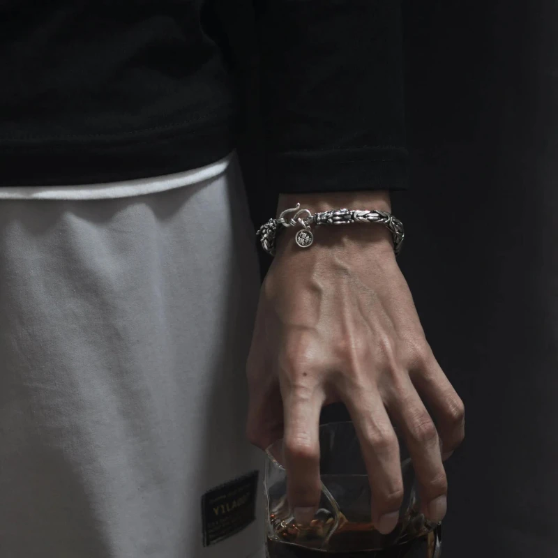 Bracelet Homme Argent Dragon 3 Bracelet Homme Argent Dragon – Image 3