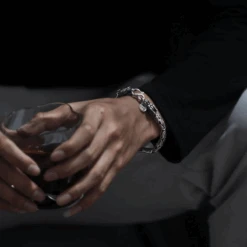 Bracelet Homme Argent Dragon 8 Bracelet Homme Argent Dragon -Samfuryus Soldes Boutique Bracelet Homme Argent Dragon 2