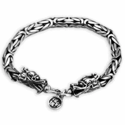 Bracelet Homme Argent Dragon