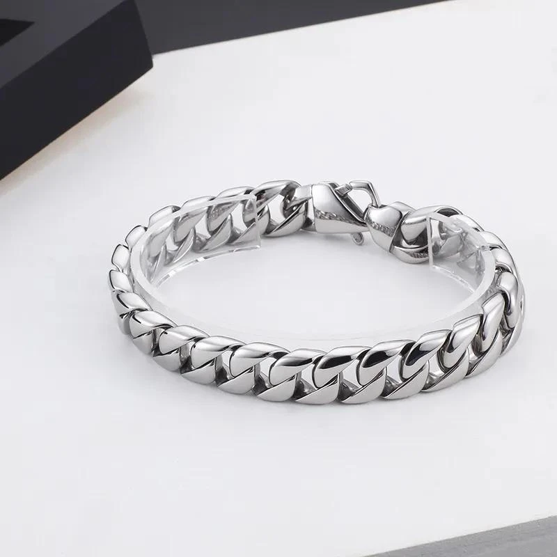 Bracelet Homme Argent Éblouissant 2 Bracelet Homme Argent Éblouissant – Image 2