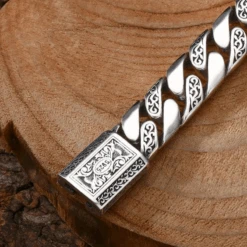 Bracelet Homme Argent Élégant 8 Bracelet Homme Argent Élégant -Samfuryus Soldes Boutique Bracelet Homme Argent Elegant 3