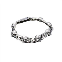 Bracelet Homme Argent Tête De Mort
