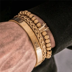 Bracelet Homme Luxe: Éclat En Or 6 Bracelet Homme Luxe: Éclat En Or -Samfuryus Soldes Boutique Bracelet Homme Luxe Eclat en Or 2
