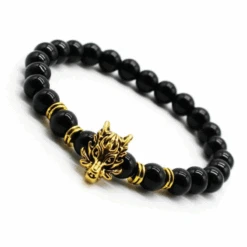 Bracelet Perle Homme : Design Élégant -Samfuryus Soldes Boutique Bracelet Perle Homme Design Elegant 1