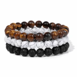 Bracelet Perle Homme : Éclat Naturel