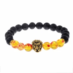 Bracelet Perle Homme : Tête De Lion