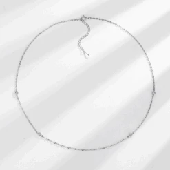 Chaîne Argent Femme Classique -Samfuryus Soldes Boutique Chaine Argent Femme Classique 1