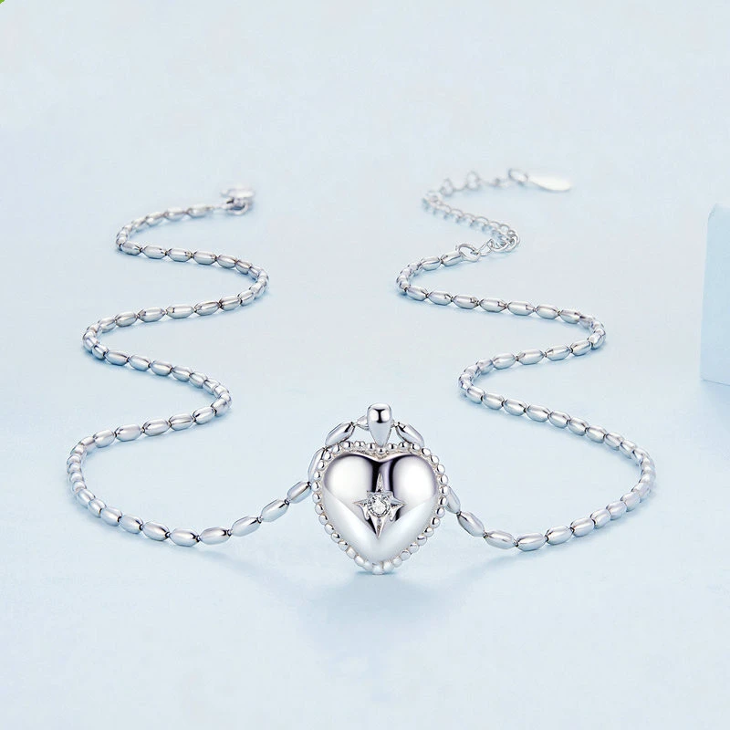 Chaîne Argent Femme Éclatante, Longueur 45 Cm 2 Chaîne Argent Femme Éclatante, Longueur 45 Cm – Image 2