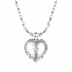 Chaîne Argent Femme Éclatante, Longueur 45 Cm