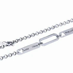 Chaîne Argent Femme Majestueuse, Longueur 45 Cm