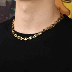 Chaîne Grain De Café Homme Brillant 7 Chaîne Grain De Café Homme Brillant -Samfuryus Soldes Boutique Chaine Grain de Cafe Homme Brillant 3