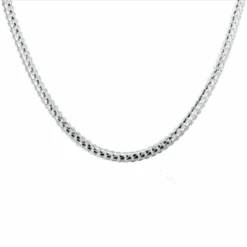 Chaîne Or Blanc Femme: Élégance Absolue, Longueur 50 Cm