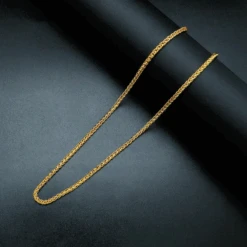 Chaîne Plaqué Or Femme: Éclat Éternel, Longueur 50 Cm -Samfuryus Soldes Boutique Chaine Plaque Or Femme Eclat Eternel 2