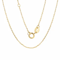 Chaîne Or Femme: Lueur Dorée, Longueur 45 Cm