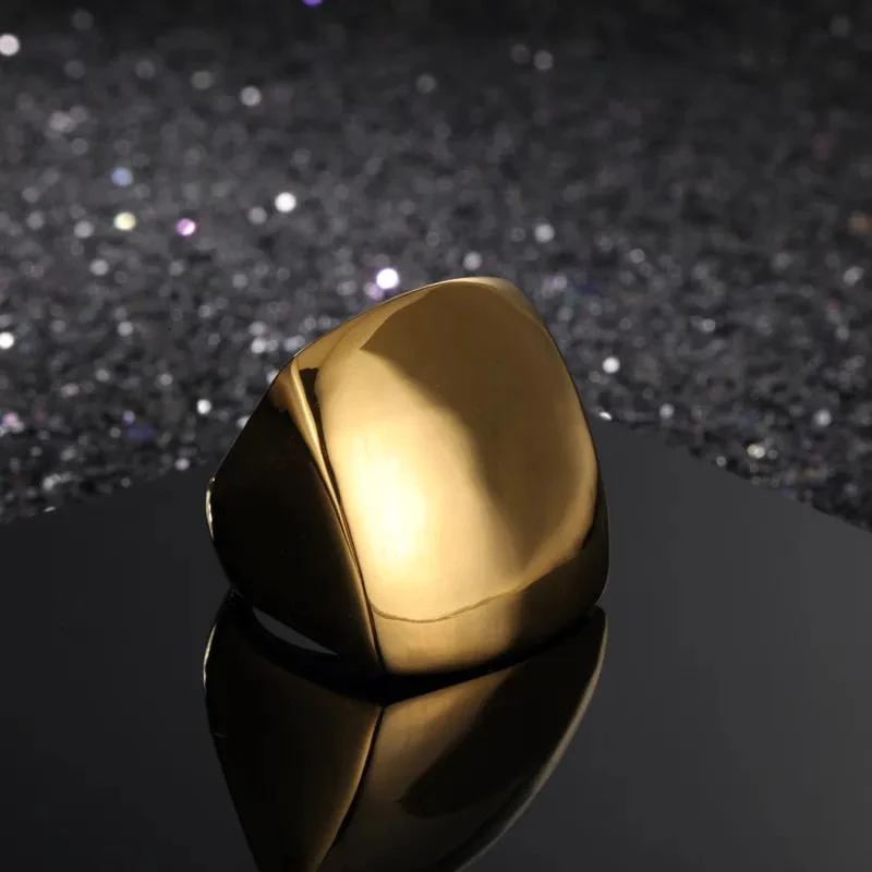 Chevaliere Femme Or Jaune : Plaqué Or Élégant 3 Chevaliere Femme Or Jaune : Plaqué Or Élégant – Image 3