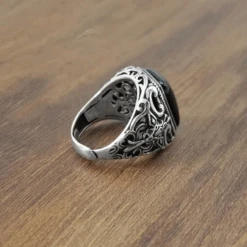 Chevalière Homme Argent: Détails En Argent -Samfuryus Soldes Boutique Chevaliere Homme Argent Details en Argent 4