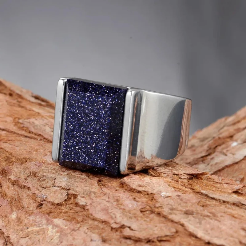 Chevalière Homme: Détails Luxueux En Acier 2 Chevalière Homme: Détails Luxueux En Acier – Image 2