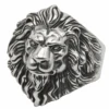 Chevalière à Tête De Lion : Style Lion