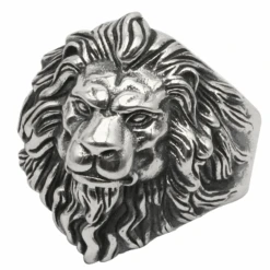 Chevalière à Tête De Lion : Style Lion