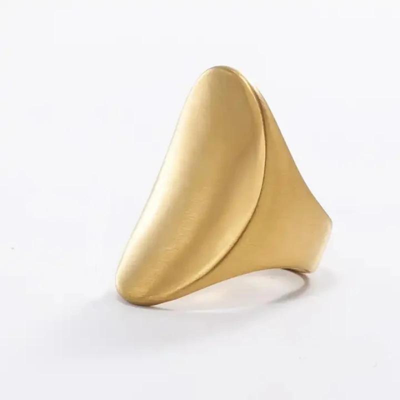 Grosse Bague Femme Dorée (Plaqué Or) 2 Grosse Bague Femme Dorée (Plaqué Or) – Image 2