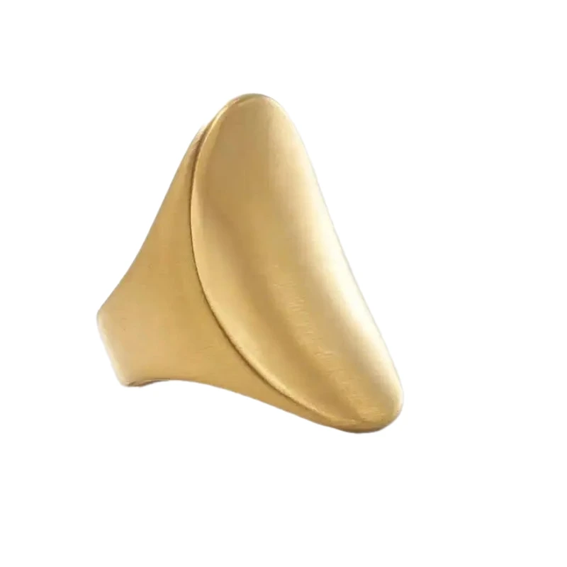 Grosse Bague Femme Dorée (Plaqué Or) 1 Grosse Bague Femme Dorée (Plaqué Or)