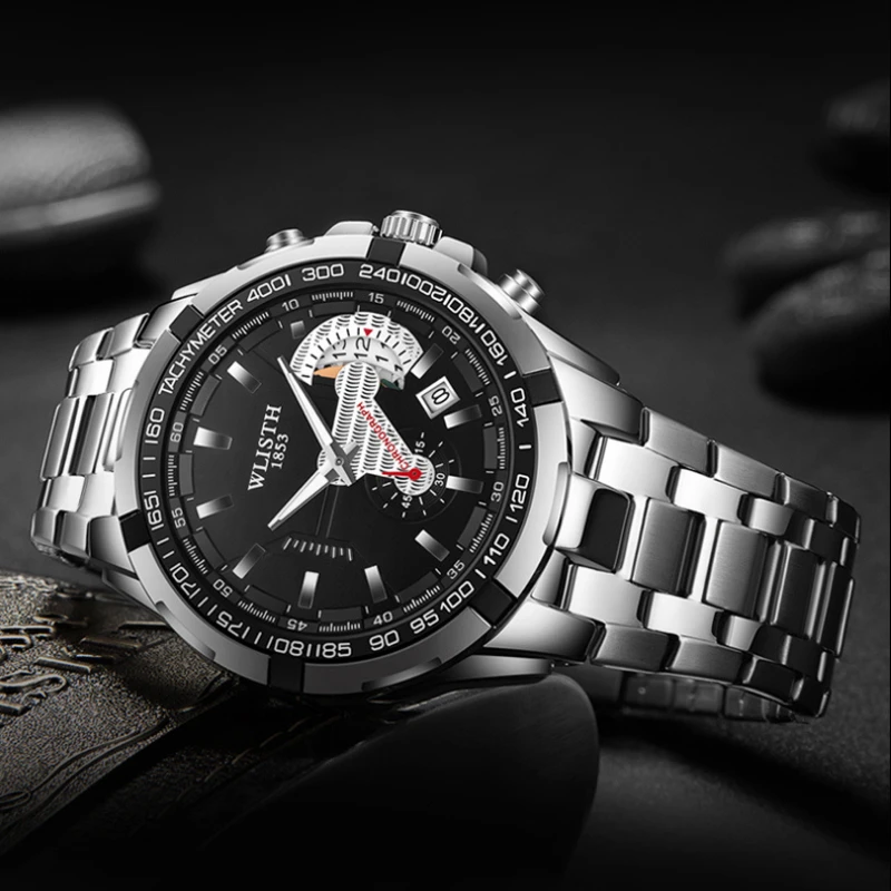 Montre Argent Homme : Brilliance Subtile 2 Montre Argent Homme : Brilliance Subtile – Image 2