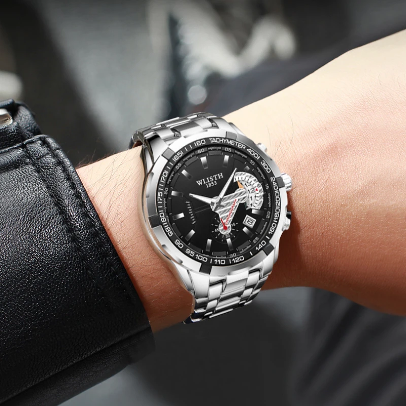 Montre Argent Homme : Brilliance Subtile 3 Montre Argent Homme : Brilliance Subtile – Image 3