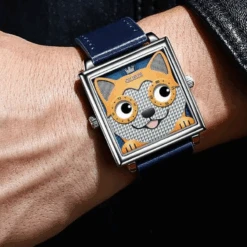 Montre Carrée Homme: Élégance Symétrique -Samfuryus Soldes Boutique Montre Carree Homme Elegance Symetrique