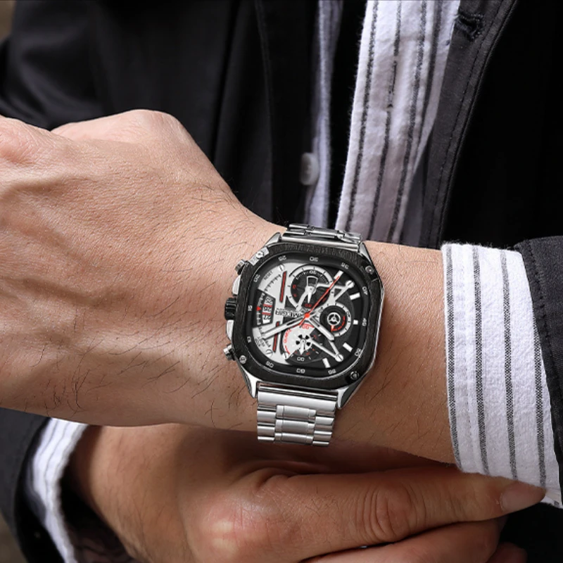 Montre Carrée Homme: Style Affirmé 2 Montre Carrée Homme: Style Affirmé – Image 2