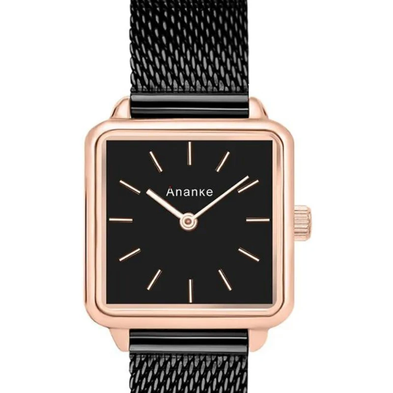 Montre Noire Femme Sophistiquée 2 Montre Noire Femme Sophistiquée – Image 2