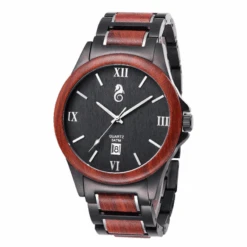 Montre Noire Homme : Bois De Santal Luxe