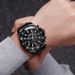 Montre Noire Homme : Modèles Éblouissants 7 Montre Noire Homme : Modèles Éblouissants -Samfuryus Soldes Boutique Montre Noire Homme Modeles Eblouissants 1