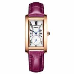 Montre Rectangulaire Femme Éclatante