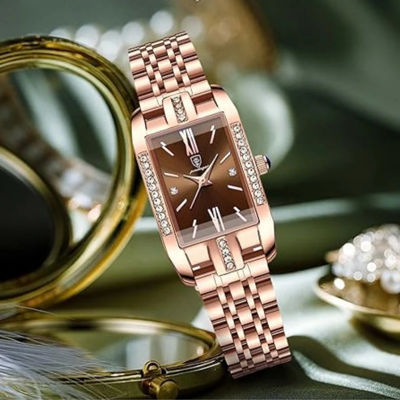 Montre Rectangulaire Femme Stylish 2 Montre Rectangulaire Femme Stylish – Image 2