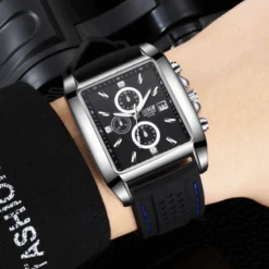 Montre Rectangulaire Homme: Art Et Précision -Samfuryus Soldes Boutique Montre Rectangulaire Homme Art et Precision 1