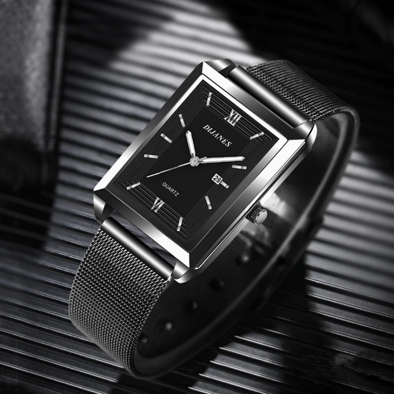 Montre Rectangulaire Homme: L'Art Du Temps 3 Montre Rectangulaire Homme: L'Art Du Temps – Image 3