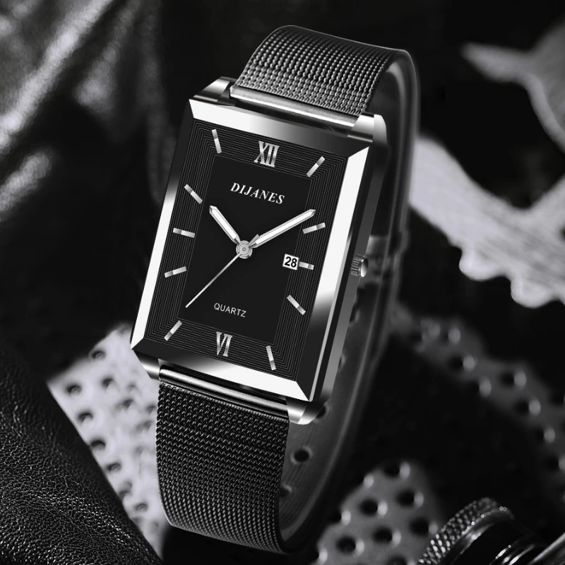 Montre Rectangulaire Homme: L'Art Du Temps 2 Montre Rectangulaire Homme: L'Art Du Temps – Image 2